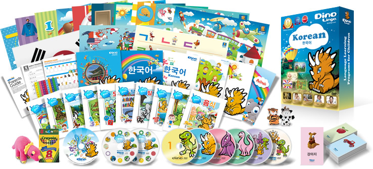 韓国語の子供向け学習教材 | 韓国語レッスンDVDと本など全て揃うセット